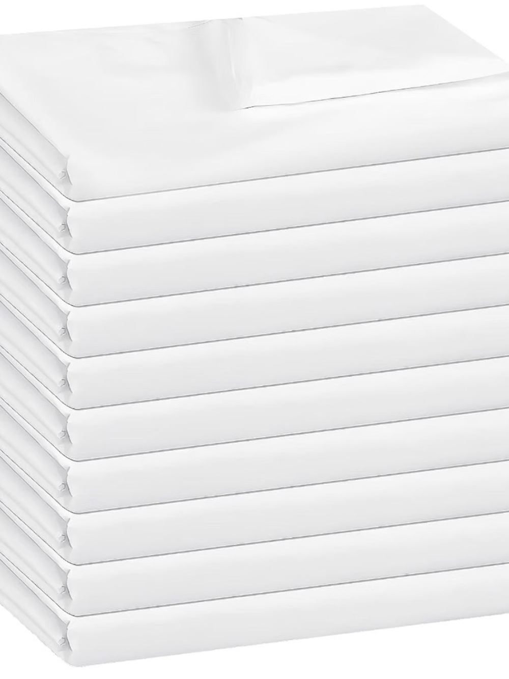 10 Pack White Flat Sheets Only Twin Size